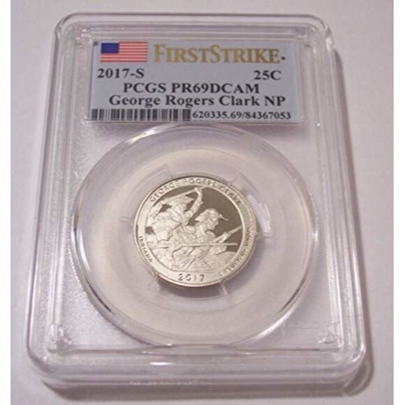 2017 S Clad George Rogers Clark NP Quarter Proof PR69 DCAM PCGS FS - Picture 1 of 2